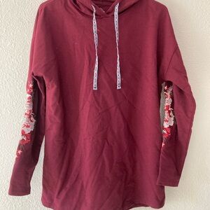 St. John's Bay Active Maroon Hoodie
